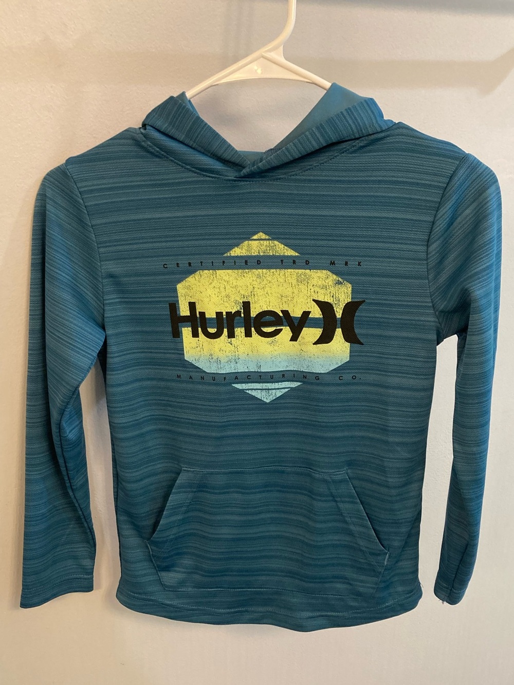 Hurley Boys H20-Dri Belmont Hooded Pullover Top Size Small